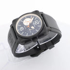 Bell & Ross BR03-94-S 05034 SS & Rubber AT Watch with Black Dial