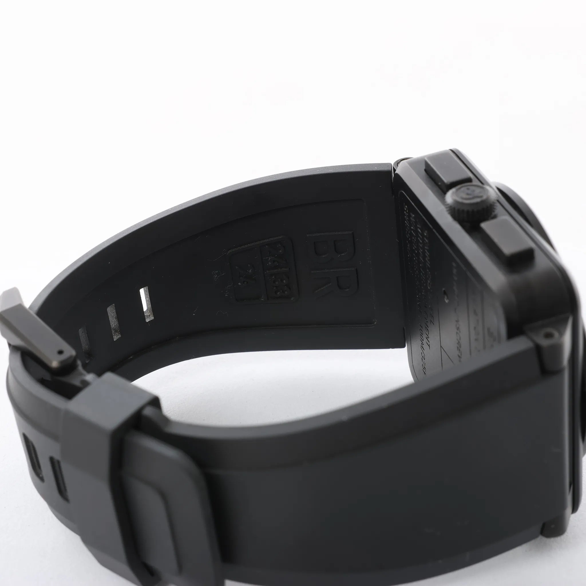 Bell & Ross BR03-94-S 05034 SS & Rubber AT Watch with Black Dial