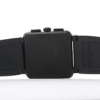 Bell & Ross BR03-94-S 05034 SS & Rubber AT Watch with Black Dial