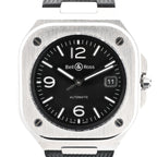 Bell & Ross BR05 1103150 BR05A SS & Rubber AT Black Dial Watch
