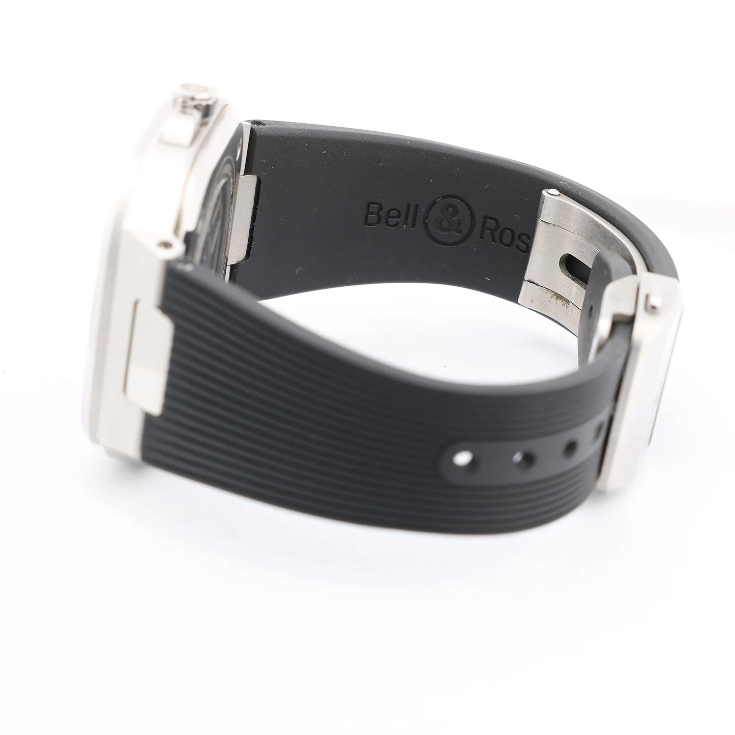 Bell &amp; Ross BR05 1103150 BR05A Edelstahl &amp; Kautschuk AT Schwarzes Zifferblatt Uhr