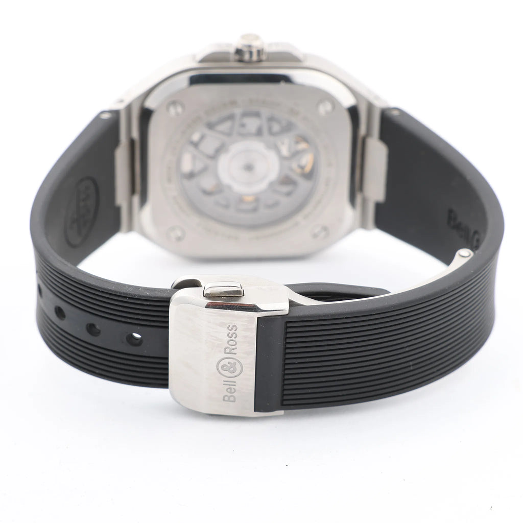 Bell & Ross BR05 1103150 BR05A SS & Rubber AT Black Dial Watch