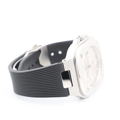 Bell &amp; Ross BR05 BR05A-GR-ST/SRB 1107124 SS &amp; Rubber AT Graue Zifferblattuhr