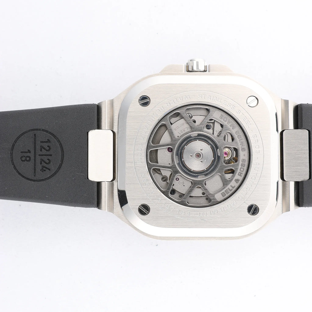 Bell & Ross BR05 BR05A-GR-ST/SRB 1107124 SS & Rubber AT Gray-Face Watch