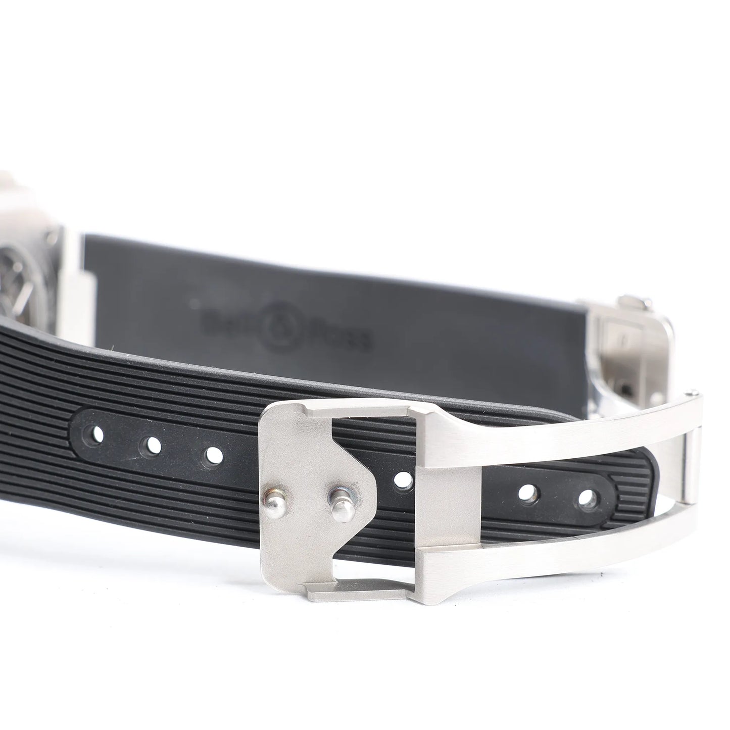 Bell &amp; Ross BR05 BR05A-GR-ST/SRB 1107124 SS &amp; Rubber AT Graue Zifferblattuhr