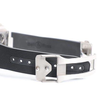 Bell &amp; Ross BR05 BR05A-GR-ST/SRB 1107124 SS &amp; Rubber AT Graue Zifferblattuhr