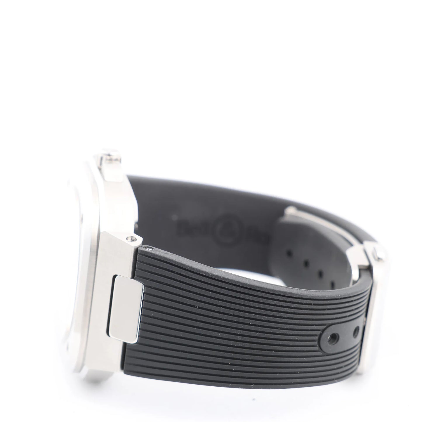 Bell &amp; Ross BR05 BR05A-GR-ST/SRB 1107124 SS &amp; Rubber AT Graue Zifferblattuhr