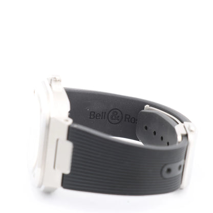 Bell &amp; Ross BR05 BR05A-GR-ST/SRB 1107124 SS &amp; Rubber AT Graue Zifferblattuhr