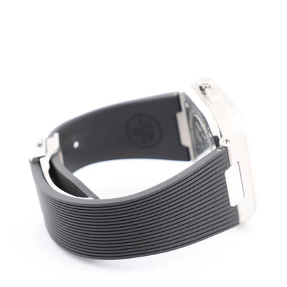 Bell &amp; Ross BR05 BR05A-GR-ST/SRB 1107124 SS &amp; Rubber AT Graue Zifferblattuhr