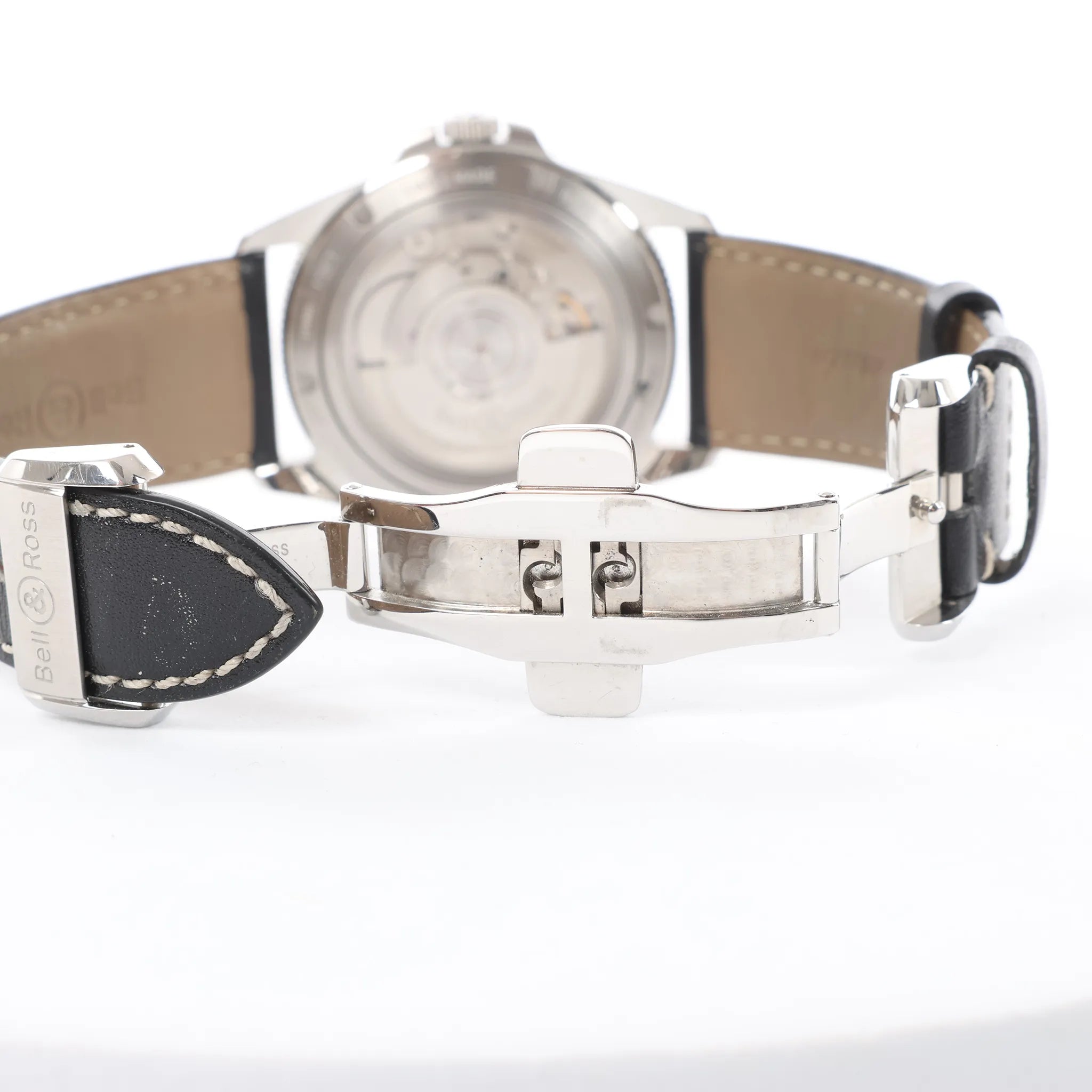 Bell & Ross BRV2-92-S 00371 Reloj Automático de Acero Inoxidable y Cuero con Esfera Negra