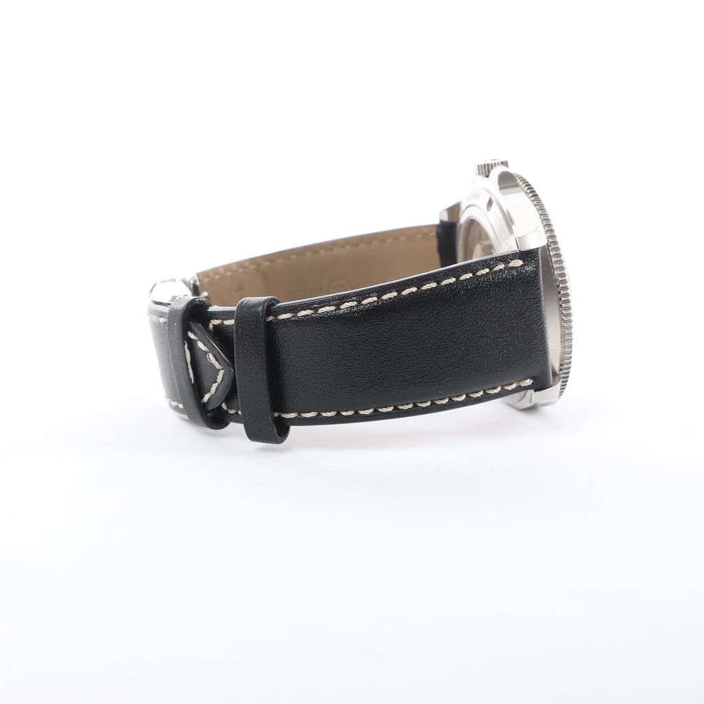 Bell & Ross BRV2-92-S 00371 Reloj Automático de Acero Inoxidable y Cuero con Esfera Negra