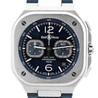 Bell & Ross Instrument Chronograph BR05C-BU-ST/SRB 1201381 SS x Rubber AT Watch with Blue Dial
