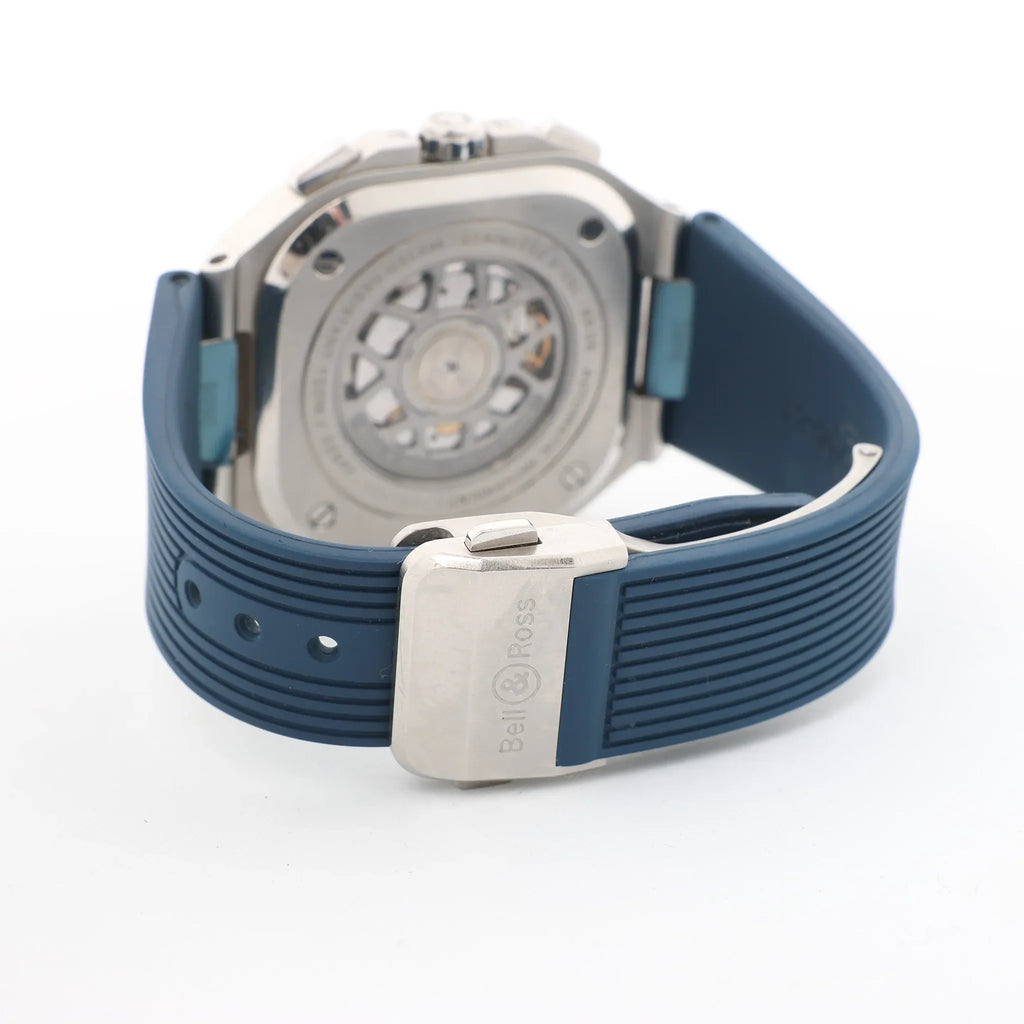Bell & Ross Instrument Chronograph BR05C-BU-ST/SRB 1201381 SS x Rubber AT Watch with Blue Dial