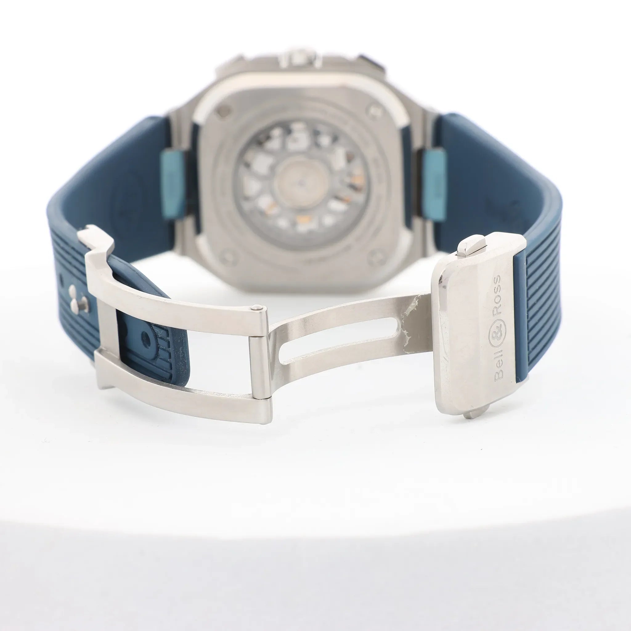 Bell & Ross Instrument Chronograph BR05C-BU-ST/SRB 1201381 SS x Rubber AT Watch with Blue Dial