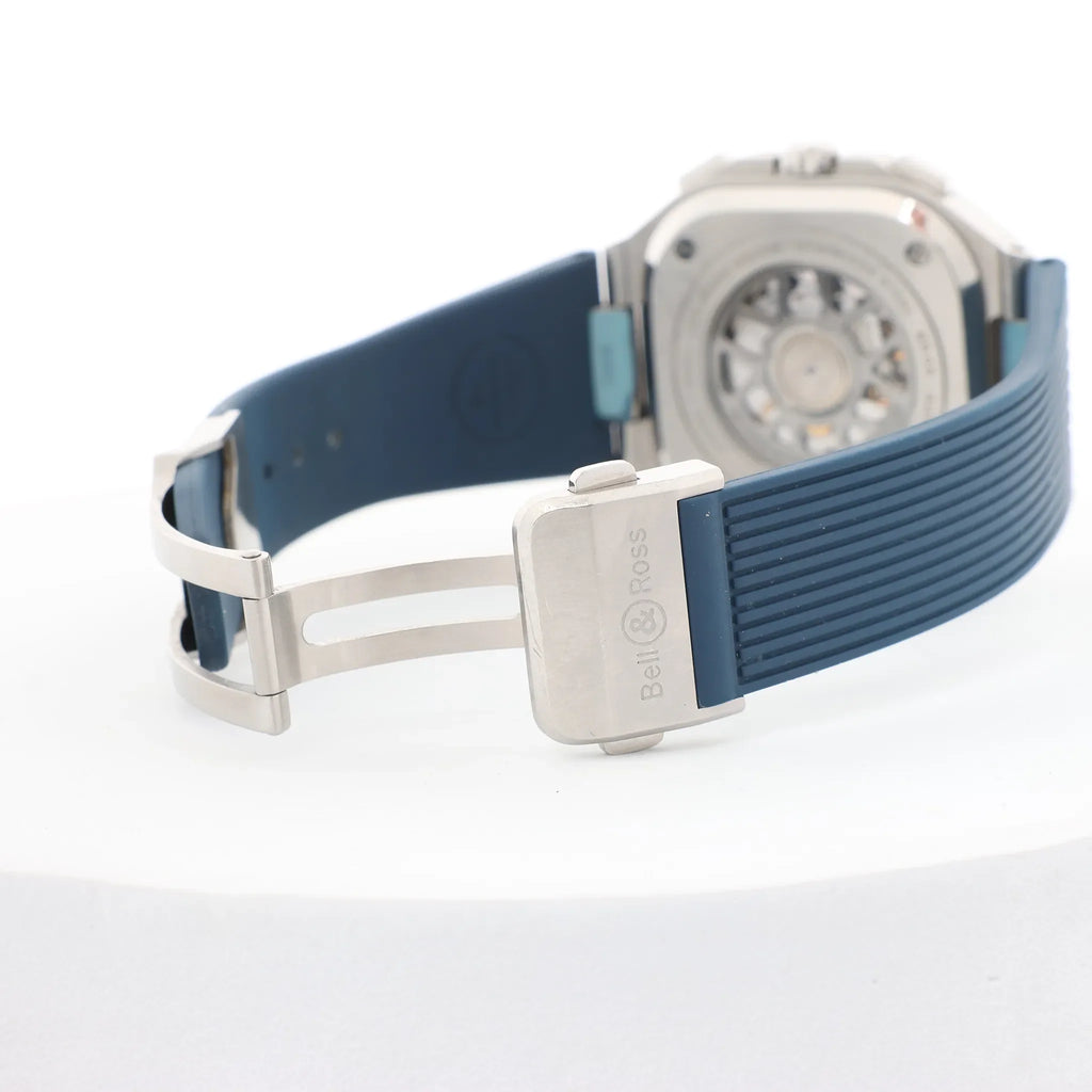 Bell & Ross Instrument Chronograph BR05C-BU-ST/SRB 1201381 SS x Rubber AT Watch with Blue Dial