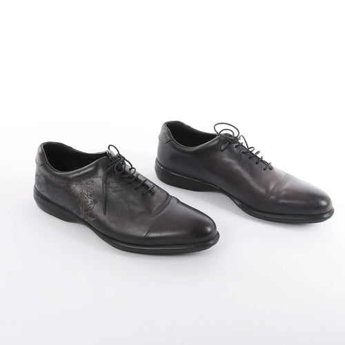 Zapatos de cuero Berluti Amadeo Perugia Caligrafía en negro, talla 8.5 US
