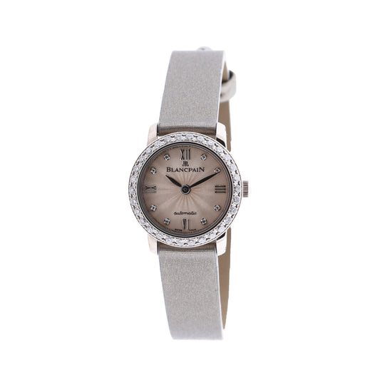 Blancpain Lady Bird 814 WG & Leather AT Silver-Face Watch N00062001 92R0A052A