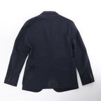 Boglioli Wool Casual Blazer in Navy Blue, Size 50 IT