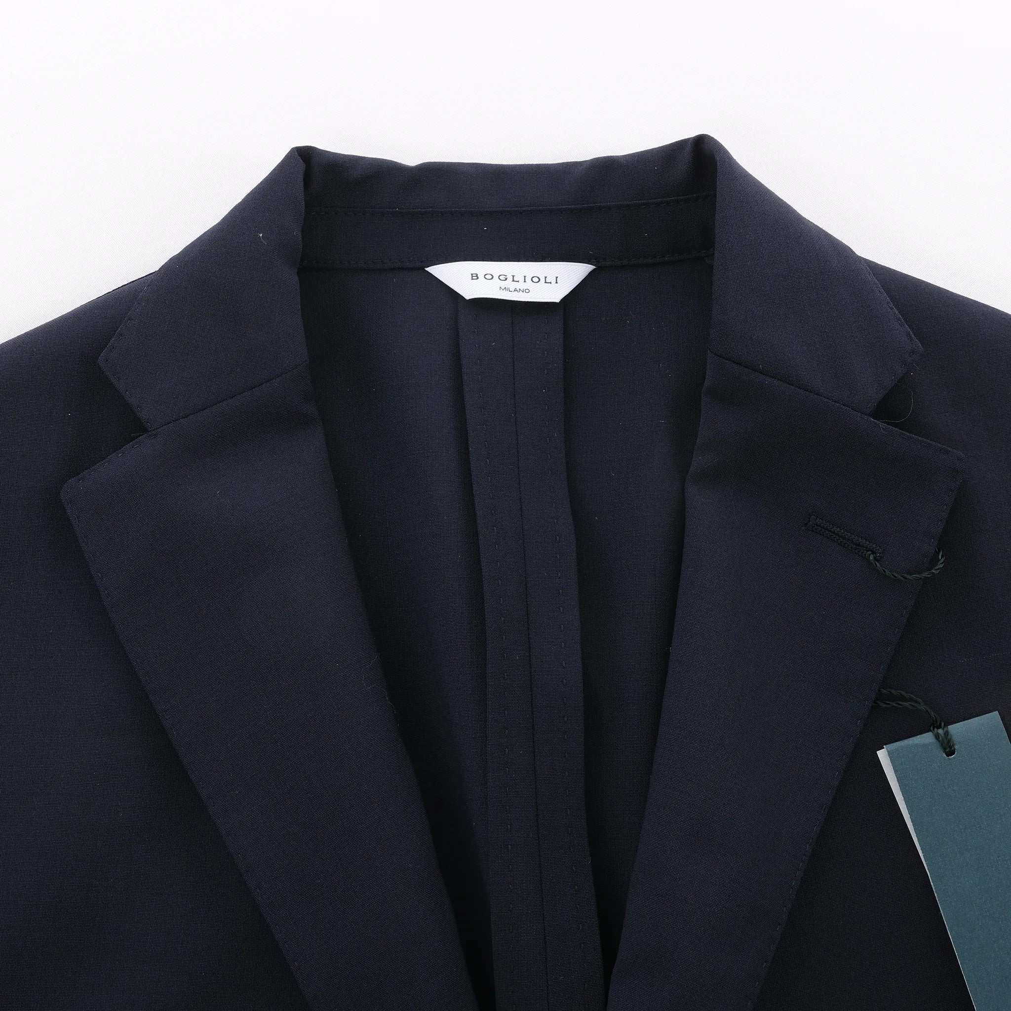 Boglioli Wool Casual Blazer in Navy Blue, Size 50 IT