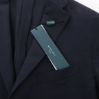 Boglioli Wool Casual Blazer in Navy Blue, Size 50 IT