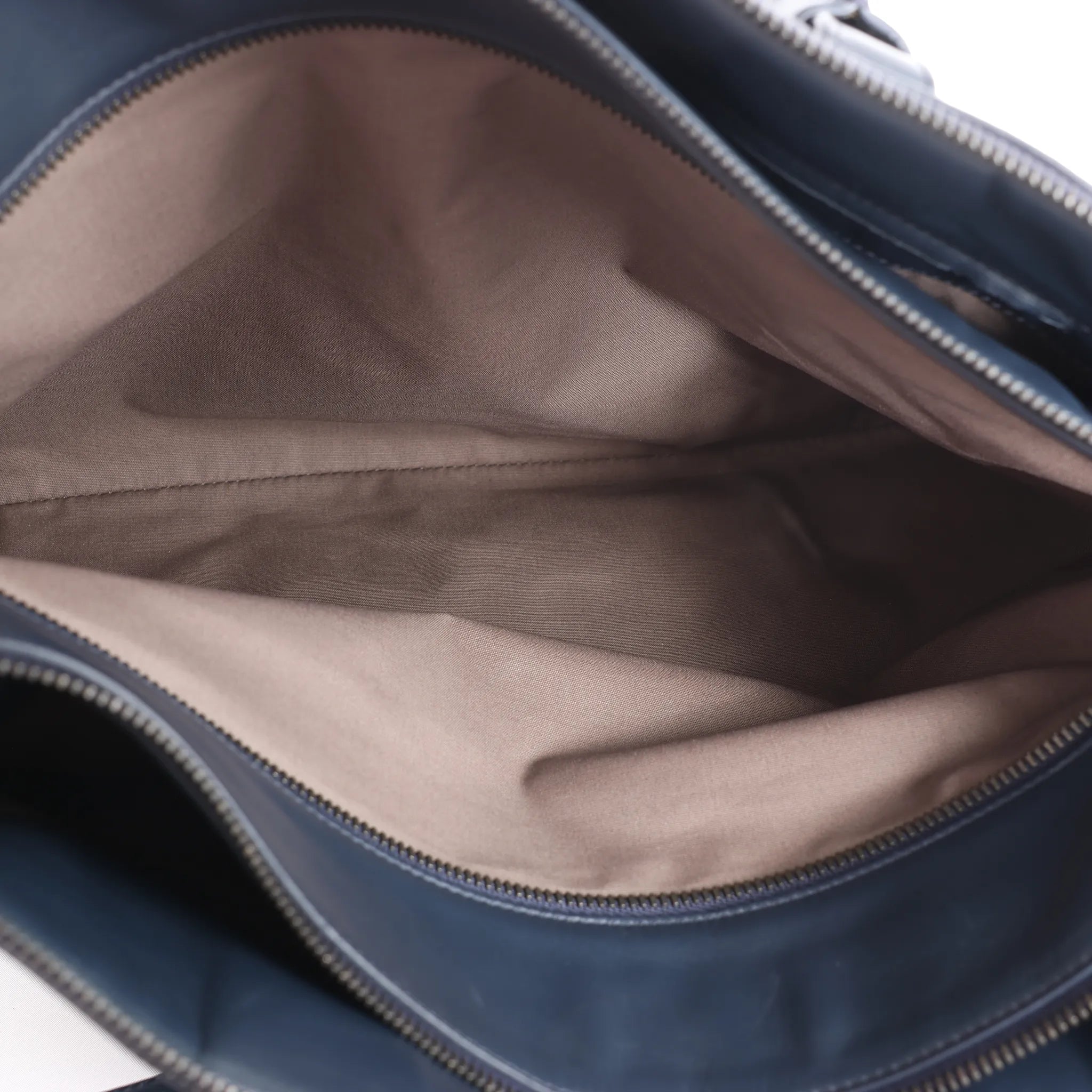 Bottega Veneta Intrecciato Leather 2Way Handbag in Navy Blue