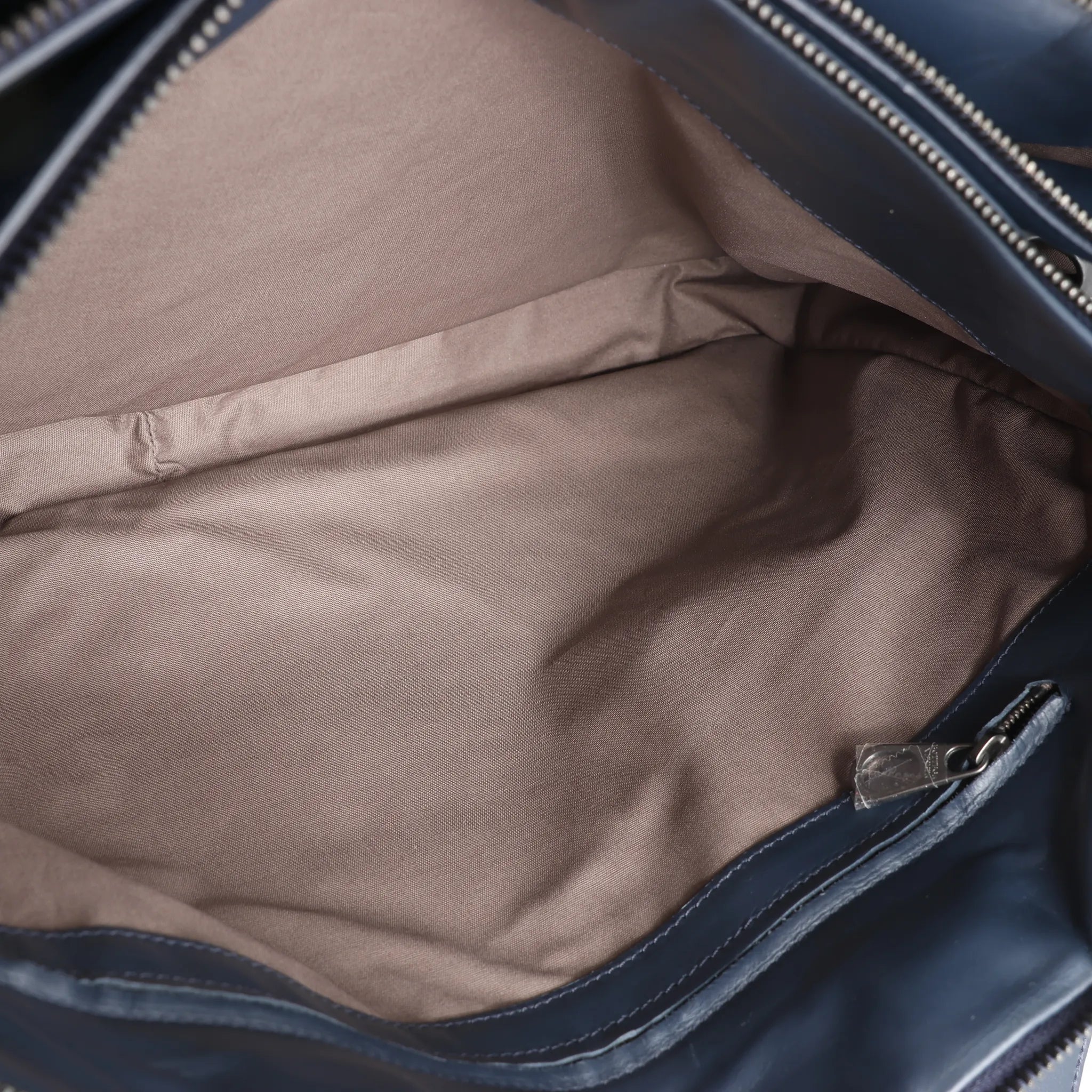 Bottega Veneta Intrecciato Leather 2Way Handbag in Navy Blue