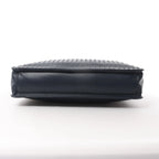Bottega Veneta Intrecciato Leather 2Way Handbag in Navy Blue