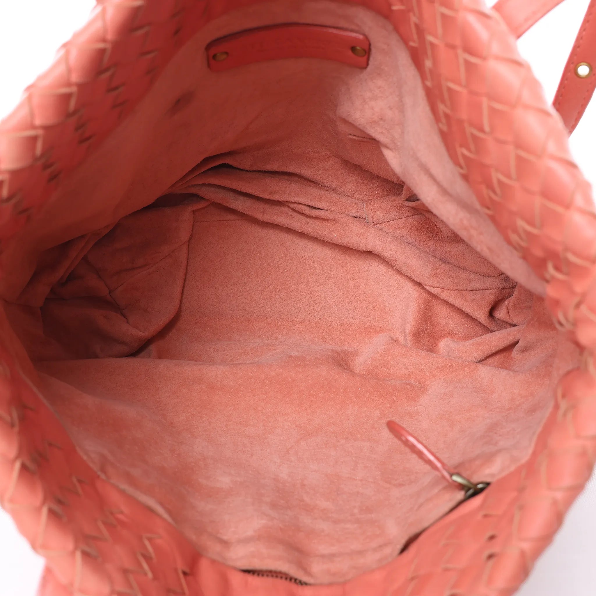 Bottega Veneta Intrecciato Leather Shoulder Bag in Pink