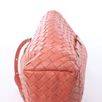Bottega Veneta Intrecciato Leather Shoulder Bag in Pink