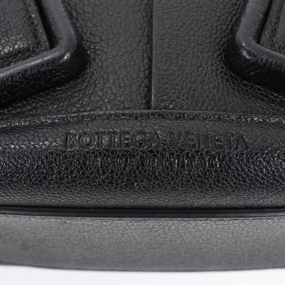 Bottega Veneta Arco Mini Leather Maxi Intrecciato 2Way Handbag in Black