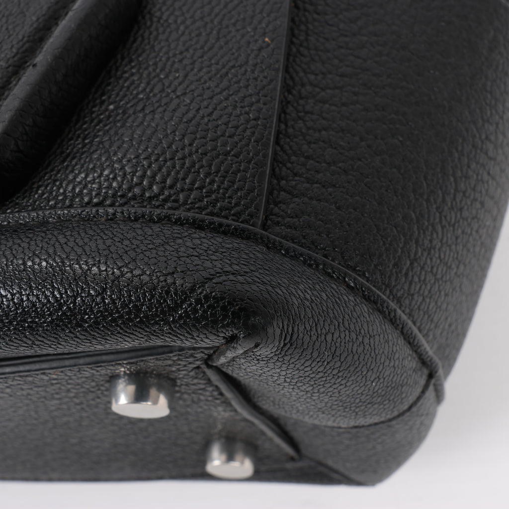 Bottega Veneta Arco Mini Leather Maxi Intrecciato 2Way Handbag in Black