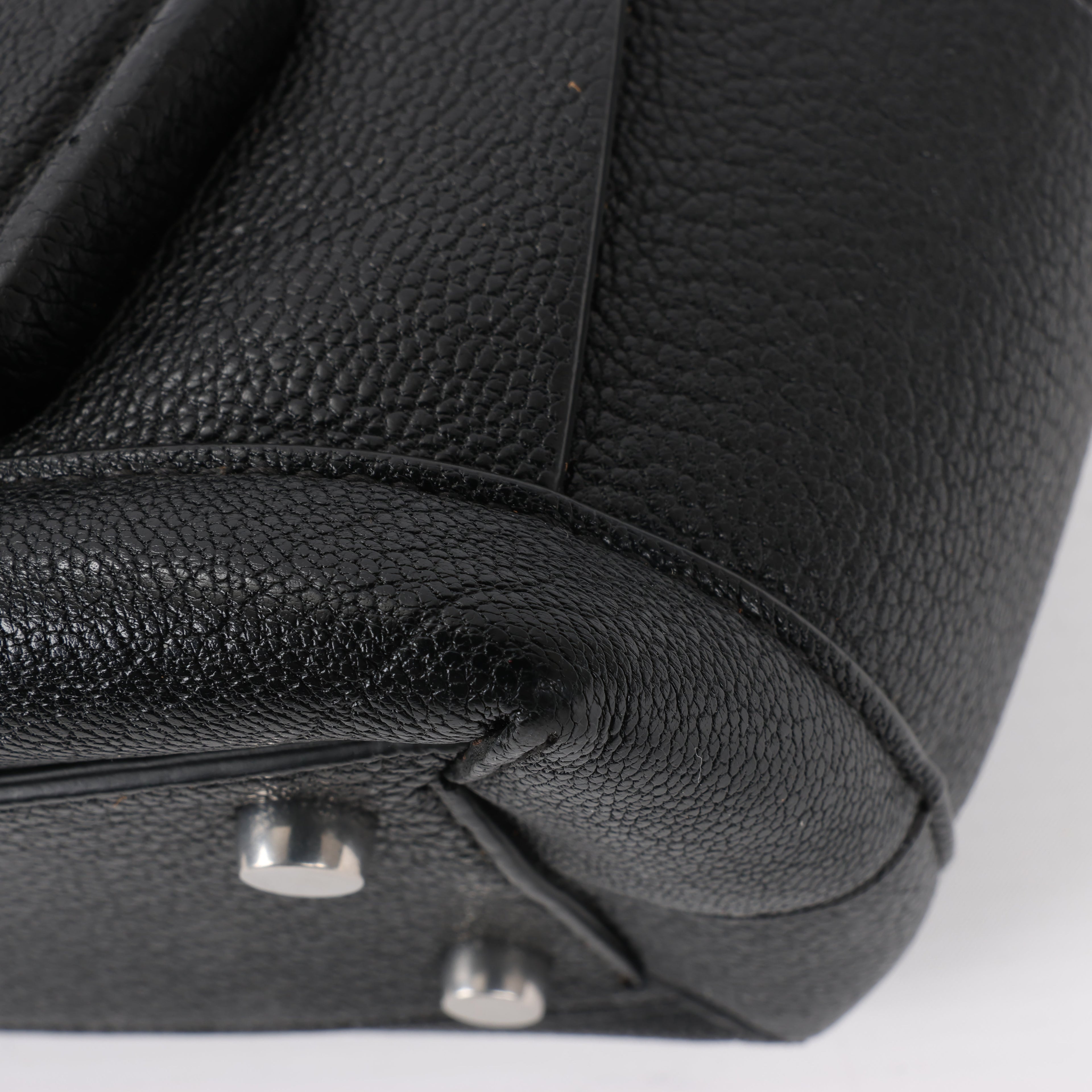 Bottega Veneta Arco Mini Leather Maxi Intrecciato 2Way Handbag in Black