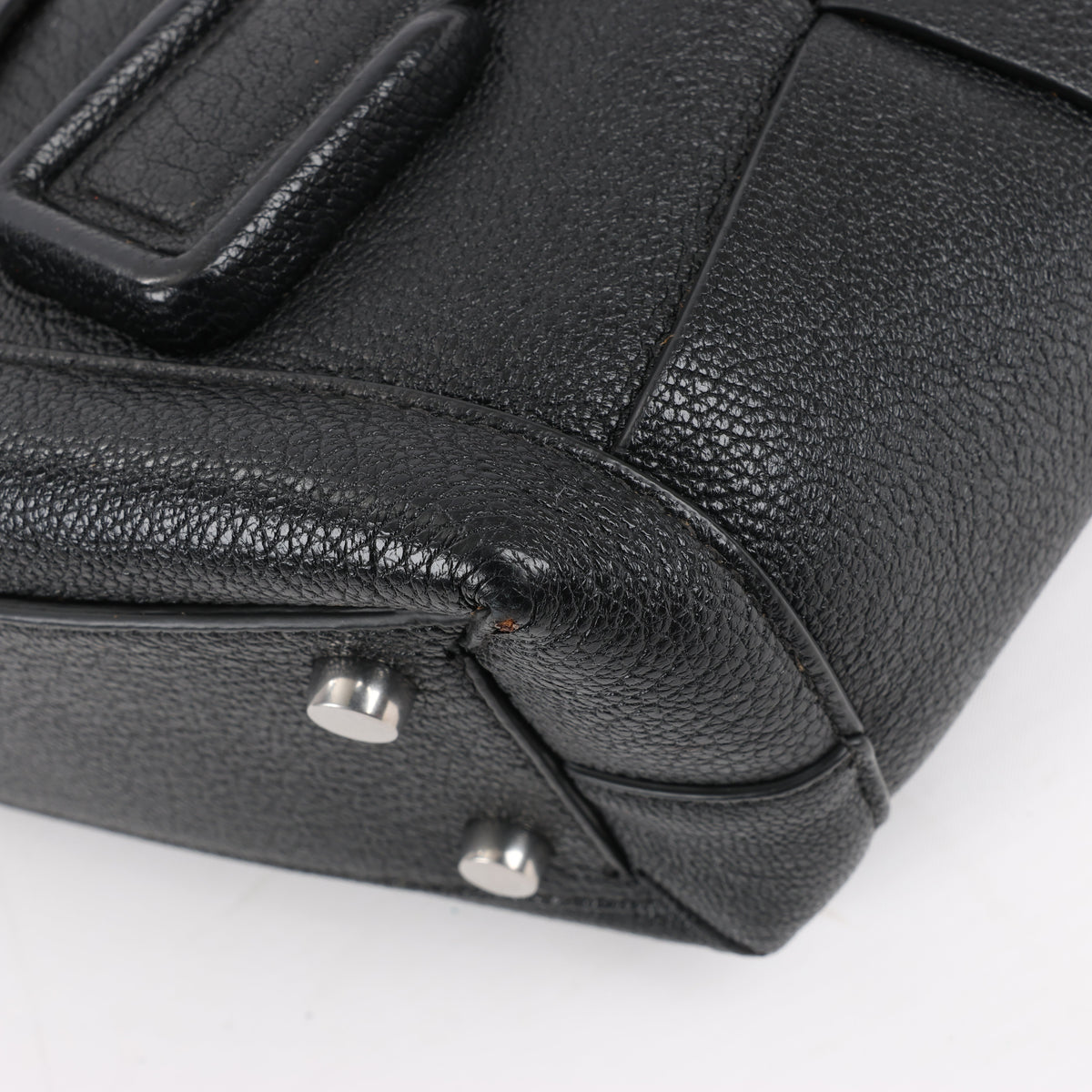 Bottega Veneta Arco Mini Leather Maxi Intrecciato 2Way Handbag in Black