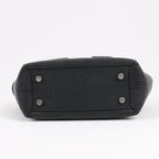 Bottega Veneta Arco Mini Leather Maxi Intrecciato 2Way Handbag in Black