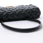 Bolso de hombro Desiree de piel tejida en negro de Bottega Veneta