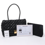 Bolso de hombro Desiree de piel tejida en negro de Bottega Veneta