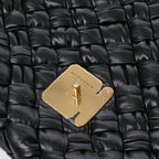 Bolso de hombro Desiree de piel tejida en negro de Bottega Veneta