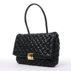 Bolso de hombro Desiree de piel tejida en negro de Bottega Veneta