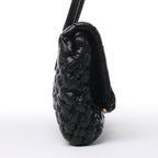 Bolso de hombro Desiree de piel tejida en negro de Bottega Veneta