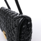 Bolso de hombro Desiree de piel tejida en negro de Bottega Veneta