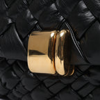 Bolso de hombro Desiree de piel tejida en negro de Bottega Veneta