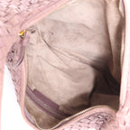 Bottega Veneta Intrecciato Hobo Leather Shoulder Bag in Dusty Rose Taupe 115653