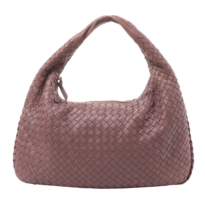 Bottega Veneta Intrecciato Hobo Leather Shoulder Bag in Dusty Rose Taupe 115653