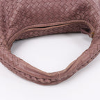 Bottega Veneta Intrecciato Hobo Leather Shoulder Bag in Dusty Rose Taupe 115653