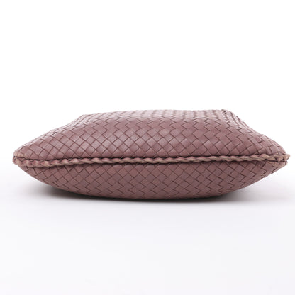 Bottega Veneta Intrecciato Hobo Sac à bandoulière en cuir en Dusty Rose Taupe 115653