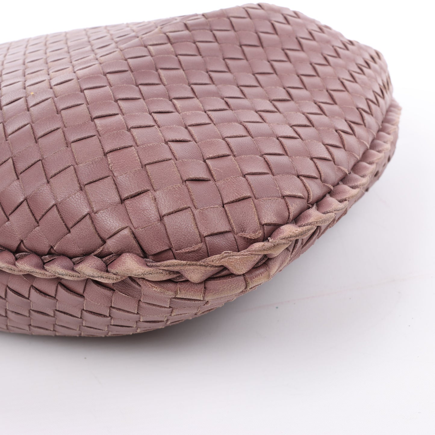 Bottega Veneta Intrecciato Hobo Sac à bandoulière en cuir en Dusty Rose Taupe 115653