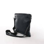 Bottega Veneta VN Intrecciato Crossbody Messenger Bag in Navy Blue