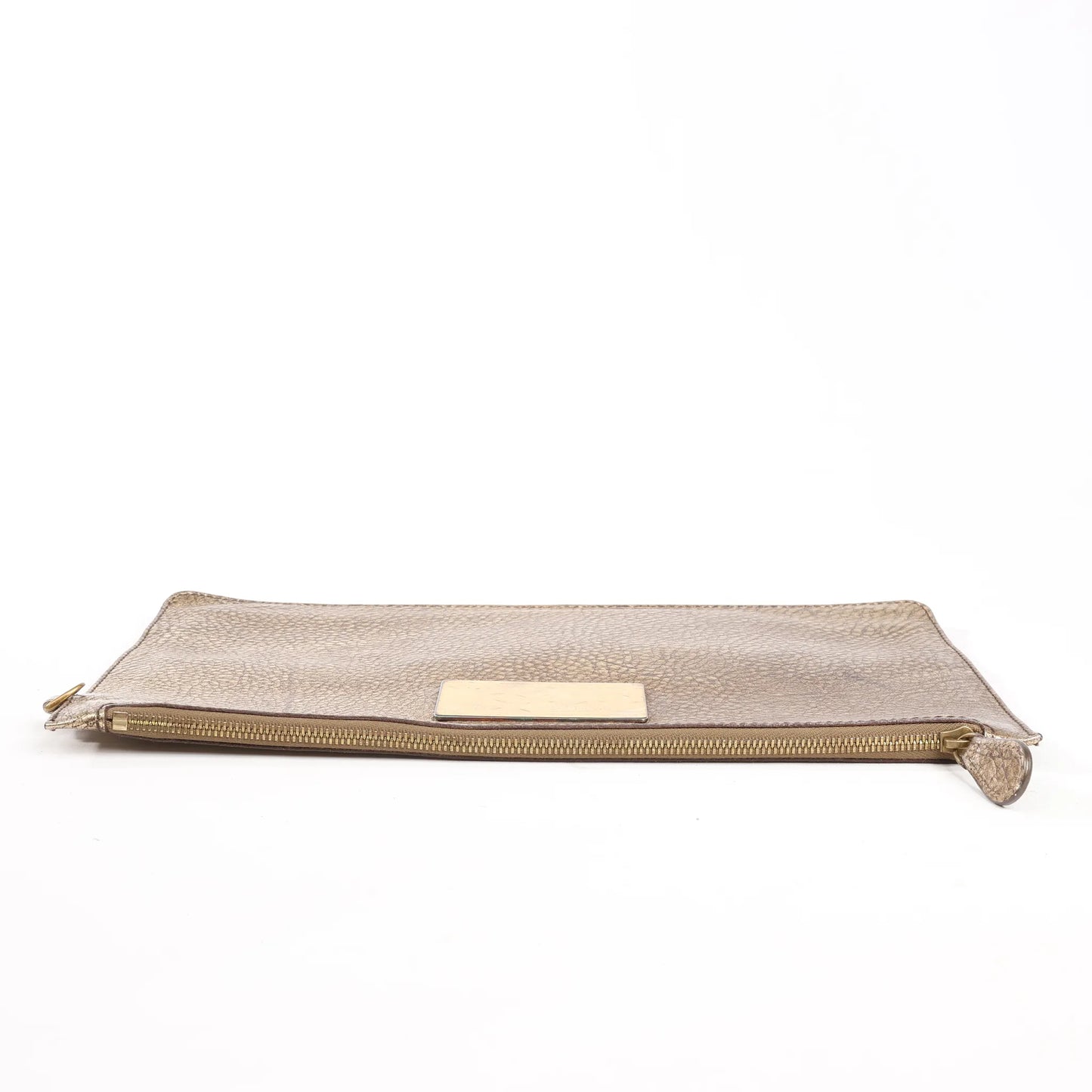 Bottega Veneta Cabas MM Intrecciato Leather Shoulder Bag in Gold