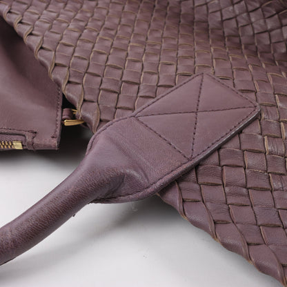 Bottega Veneta Intrecciato Cabat MM Cabas en cuir en vieux rose taupe