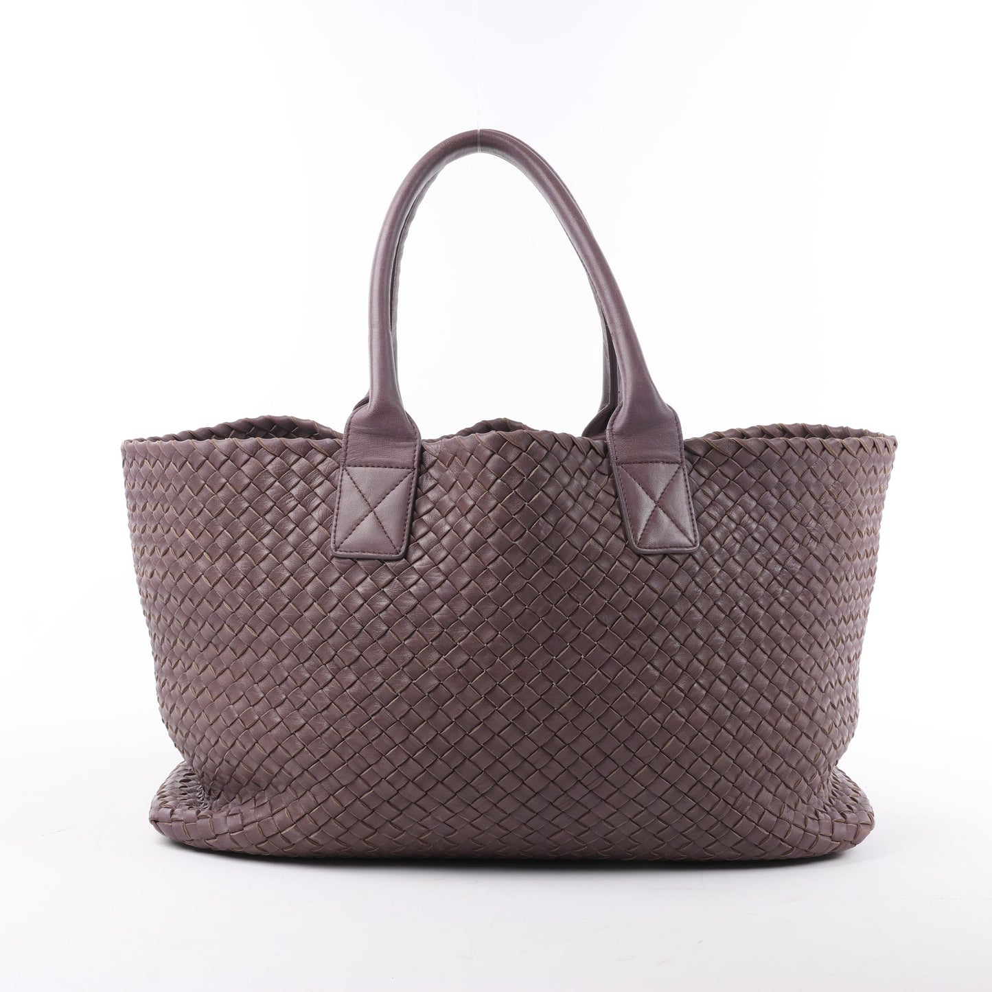 Bottega Veneta Intrecciato Cabat MM Cabas en cuir en vieux rose taupe